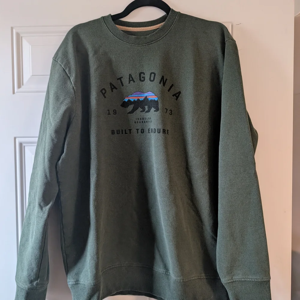 Patagonia Arched Fitz Roy Bear Crew Neck Size L - Picture 2 of 7